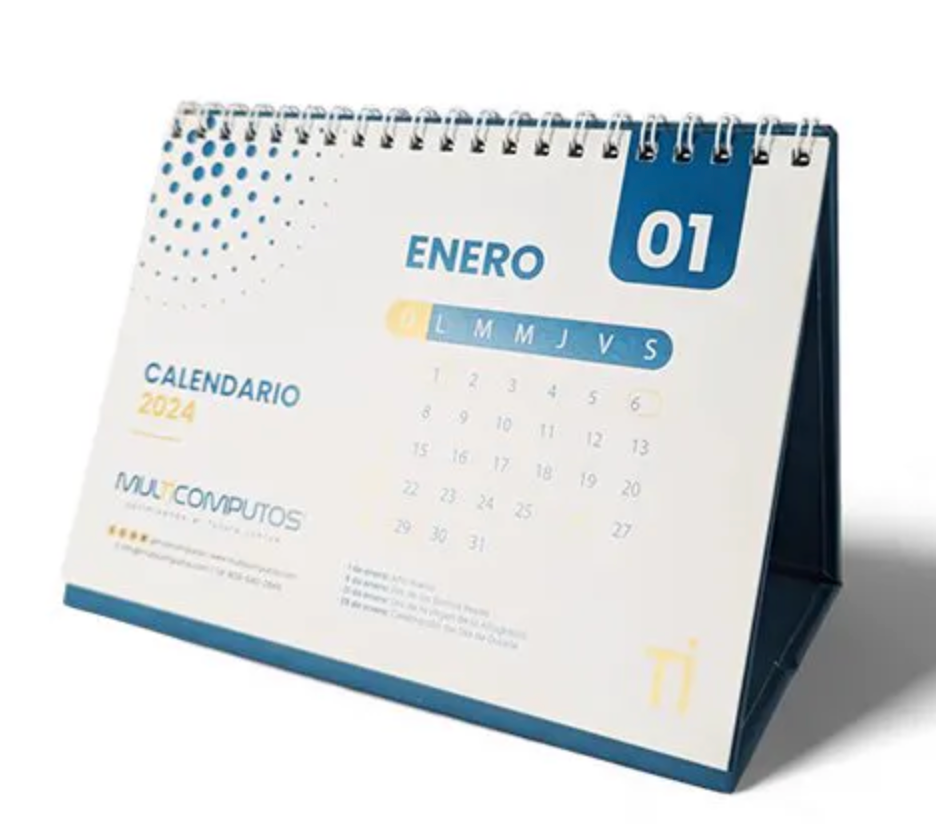 CALENDARIOS MULTICOMPUTOS 7 X 5.5 BASE RIGIDA