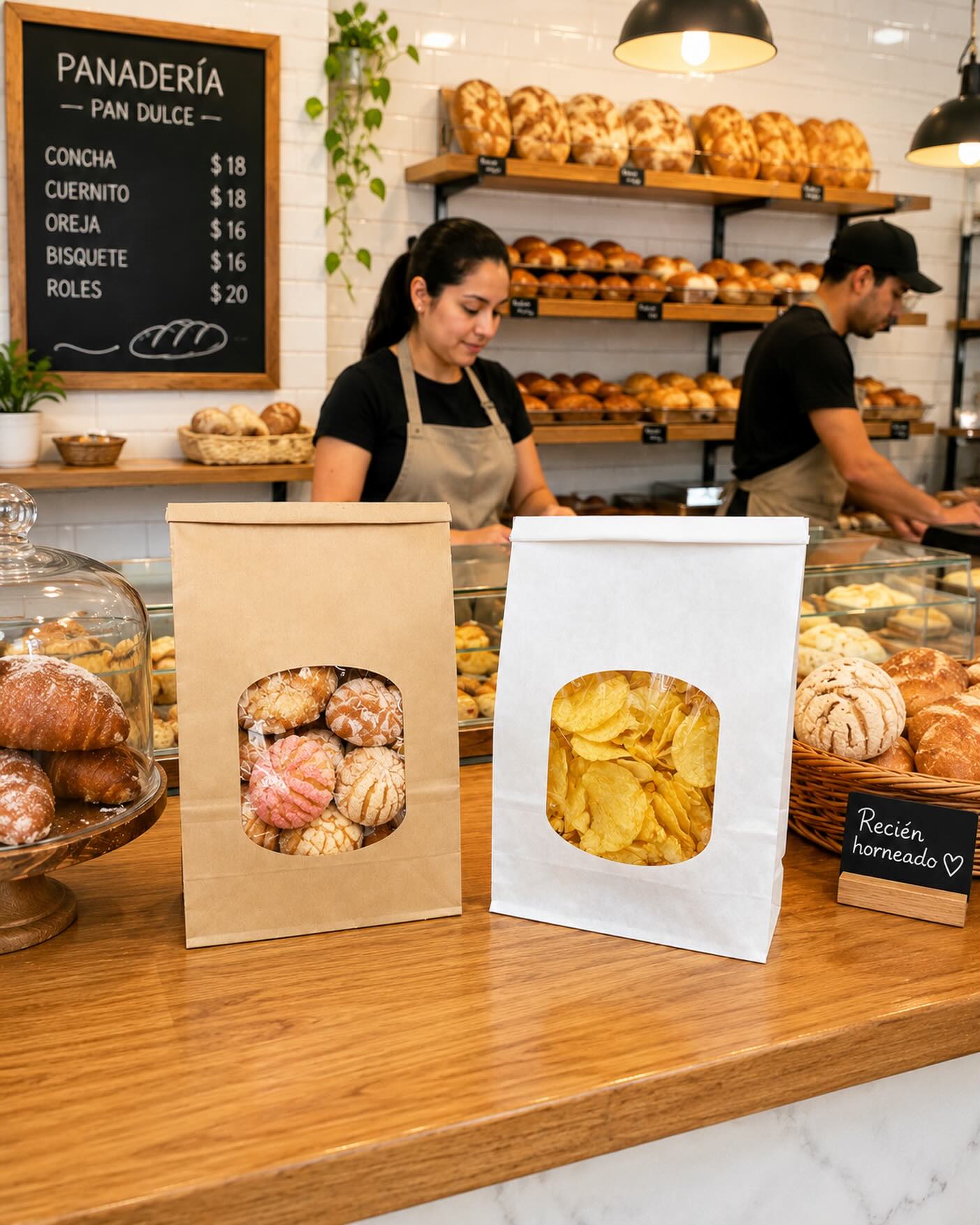 Bolsa (funda) de papel con ventana