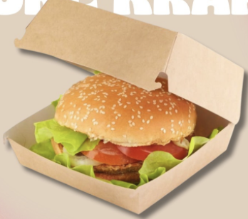 CAJA DE CARTON PARA HAMBURGUESA