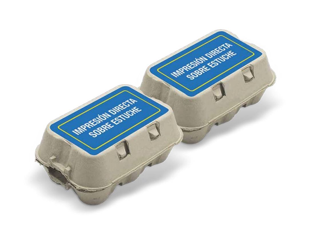 ESTUCHE 2 X 6 TAPA PLANA PARA 12 HUEVOS