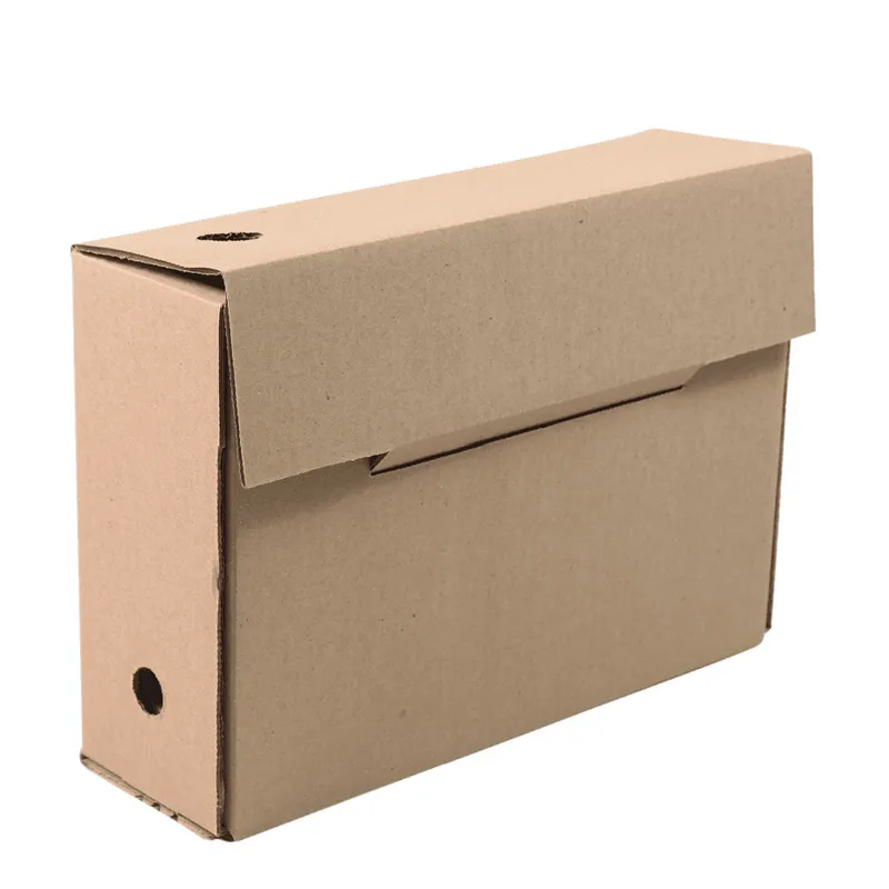 Caja de cartón  Archivo Maletín Kraft 14.7x4.4x10.5in