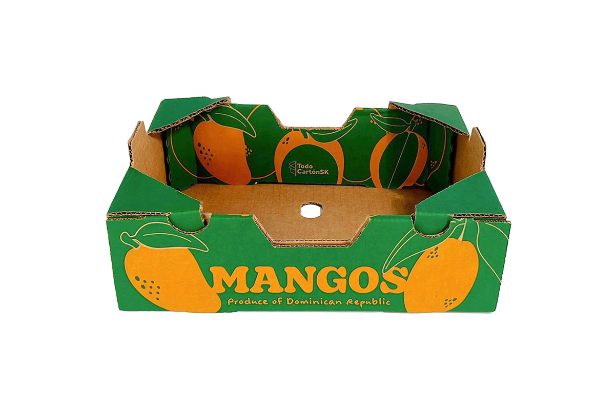 Caja de cartón Caja Mango 4 Kg 12.72x11.54x3.62in