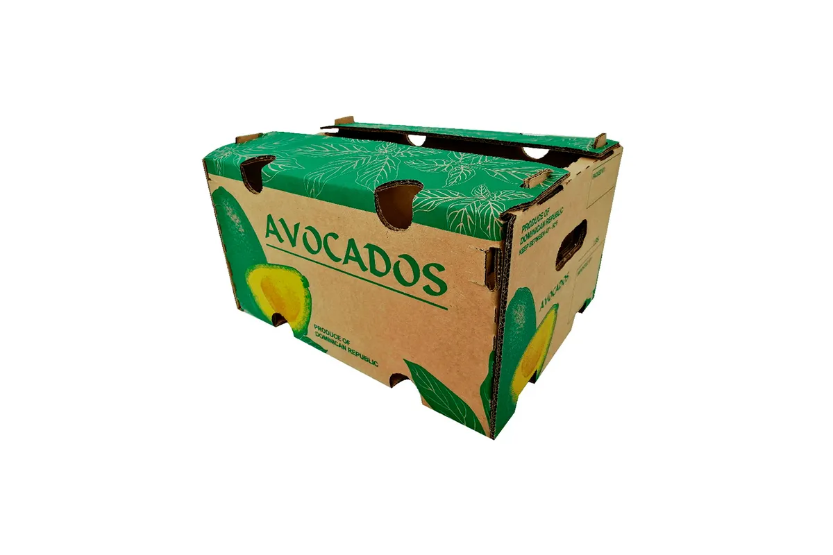 Caja de cartón para Caja Aguacate 1 Cuerpo 16.69x12.91x7.17in