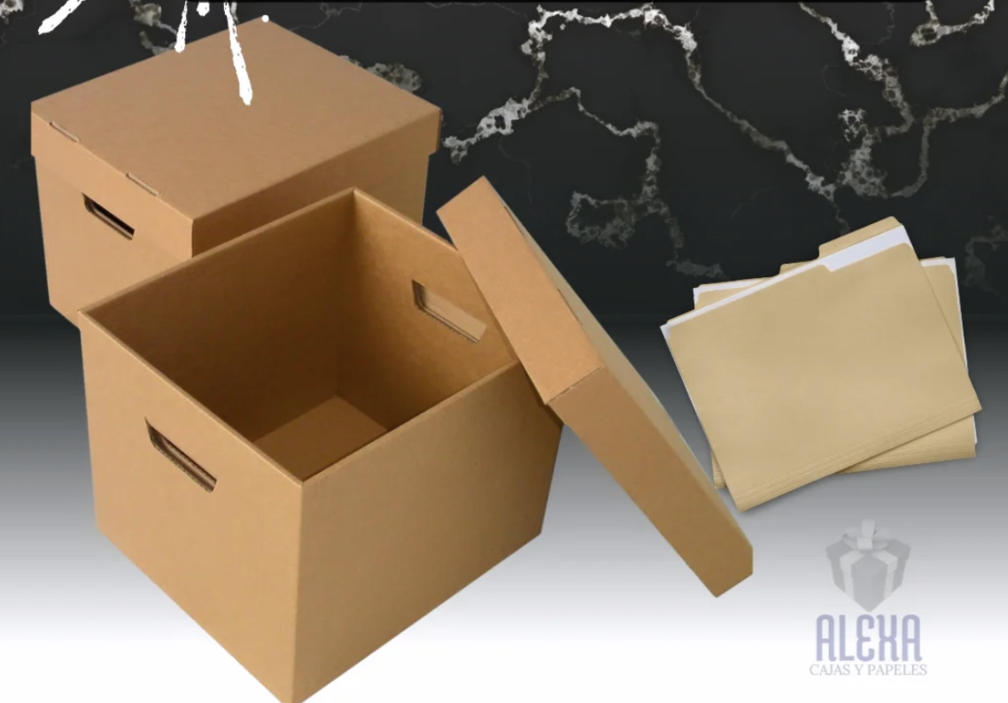 Cajas de carton para archivo, Medidas: 13"20"13