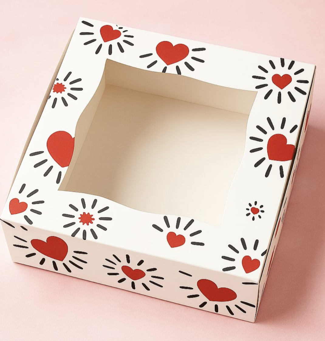 Caja de cartón Medidas: 8x8x2.5 “