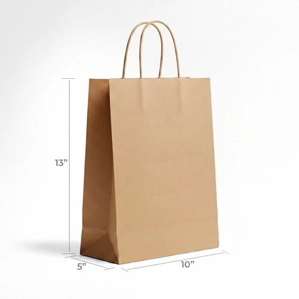 SHOPPING BAGS  EN PAPEL KRAFT (PLAIN)